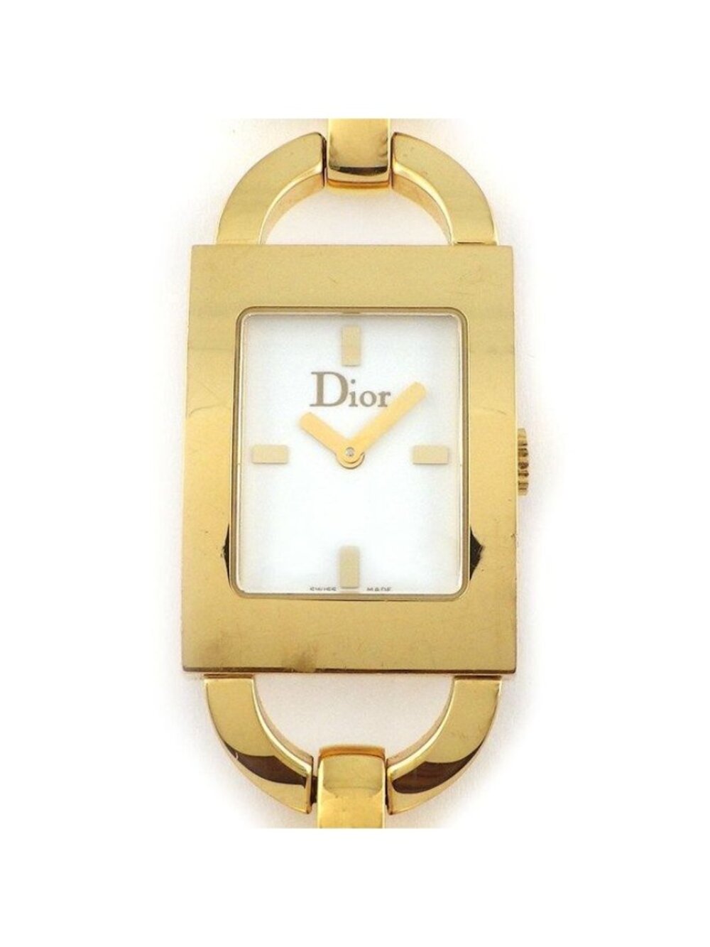 Dior Watch Malice Rectangular White Dial Quartz Analog